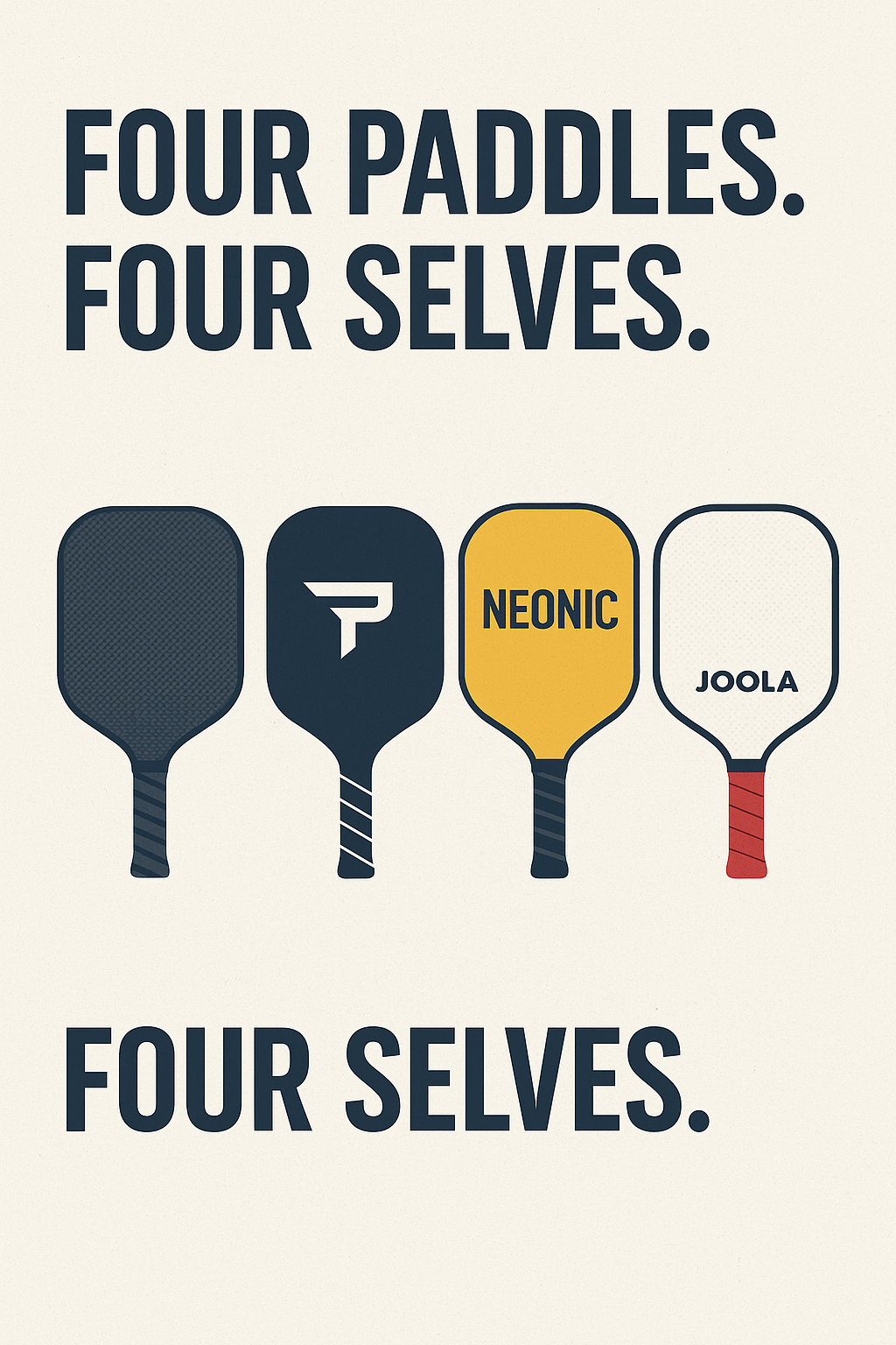 Four Paddles. Four Selves.